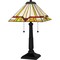 Quoizel Tiffany Table Lamp Tiffany 2 Lights Matte Black TF16140MBK - alternate 1